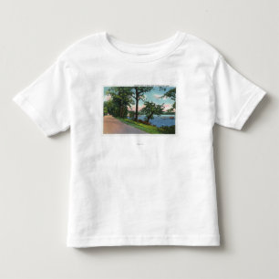 Ansicht des Seeufer-Antriebs entlang Chautauqua Kleinkind T-shirt