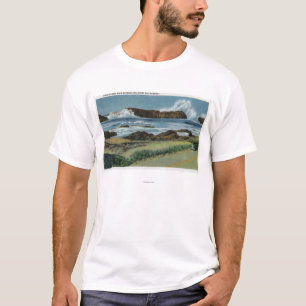 Ansicht des Siegel-Felsens durchschnittliches T-Shirt
