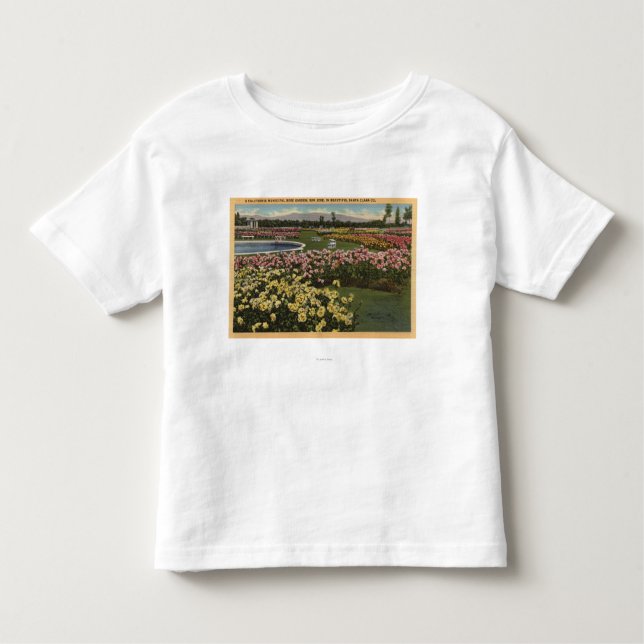 Ansicht des städtischen Rosen-Gartens Kleinkind T-shirt (Vorderseite)