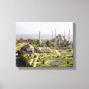 Ansicht des Sultans Ahmet Camii errichtete 1609-16 Leinwanddruck