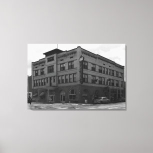 Ansicht des Tal-, Oregon der Hotel-Tal-Fotografie Leinwanddruck