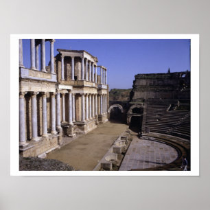 Ansicht des Theaters, BC angefangen 24 (Foto) Poster