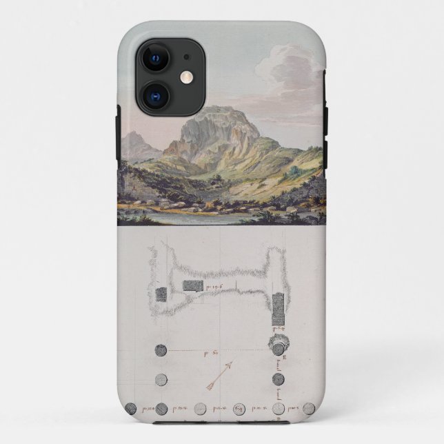 Ansicht des Theaters bei Sardis und ein Plan des Case-Mate iPhone Hülle (Rückseite)