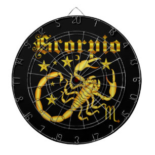 Ansicht des Tierkreis-Scorpio-Design-1 unterhalb Dartscheibe