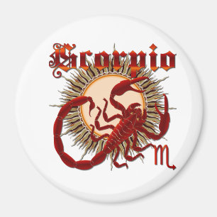 Ansicht des Tierkreis-Scorpio-Design-1 unterhalb Magnet