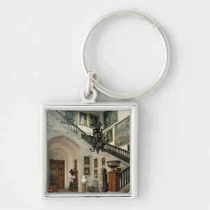 Ansicht des Treppenhauses Hall, 1812-15 Schlüsselanhänger