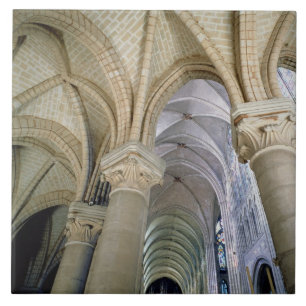 Ansicht des Vaulting im Wandelgang, c.1140-44 Fliese