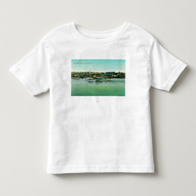 Ansicht des Wassers FrontSan Diego, CA Kleinkind T-shirt (Vorderseite)