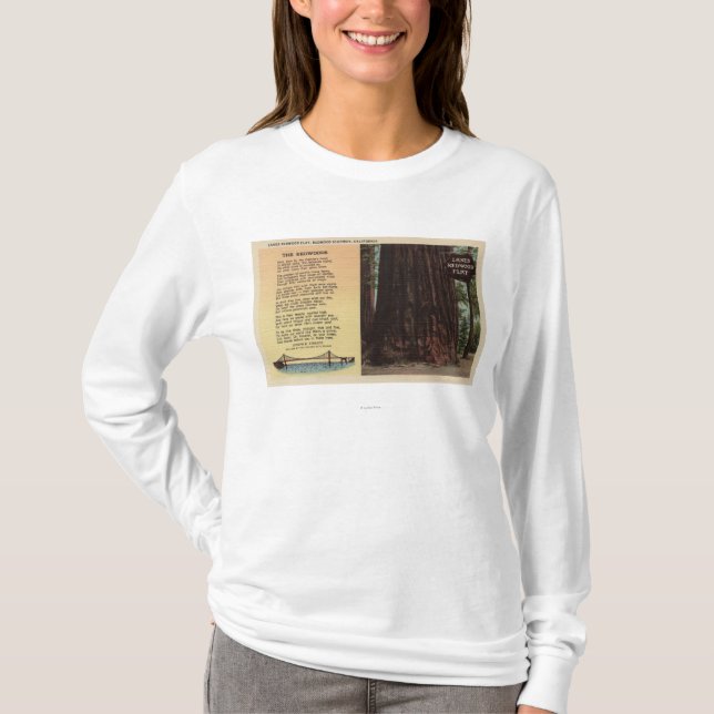 Ansicht des Weg-Rotholzes flach T-Shirt (Vorderseite)
