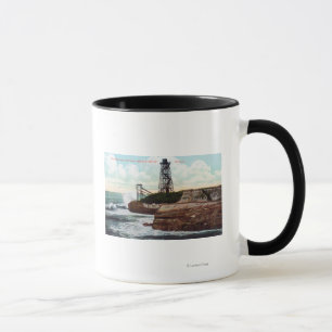 Ansicht des Wellenmotors auf dem Cliff Drive Tasse