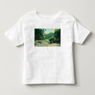 Ansicht des Zug-hereinkommenden Tunnels zum Kleinkind T-shirt