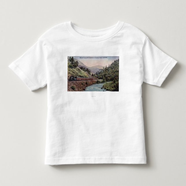 Ansicht des Zugs Yosemite-Tal kommend Kleinkind T-shirt (Vorderseite)