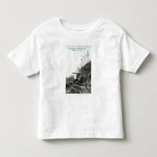 Ansicht des zusammenpassenden Fliegens, Kleinkind T-shirt
