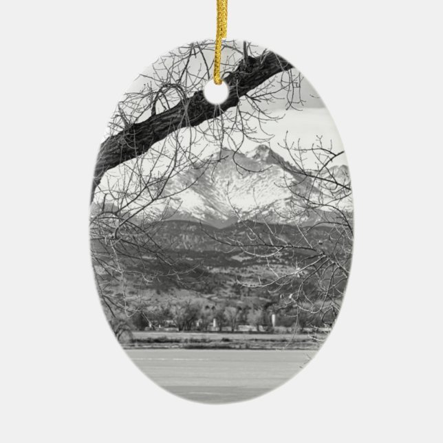 Ansicht durch die Bäume sehnt sich Höchst-BW Keramik Ornament (Vorne)