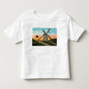 Ansicht einer alten Windmühle Kleinkind T-shirt