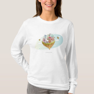 Ansicht einer bunten abstrakten Illustration T-Shirt