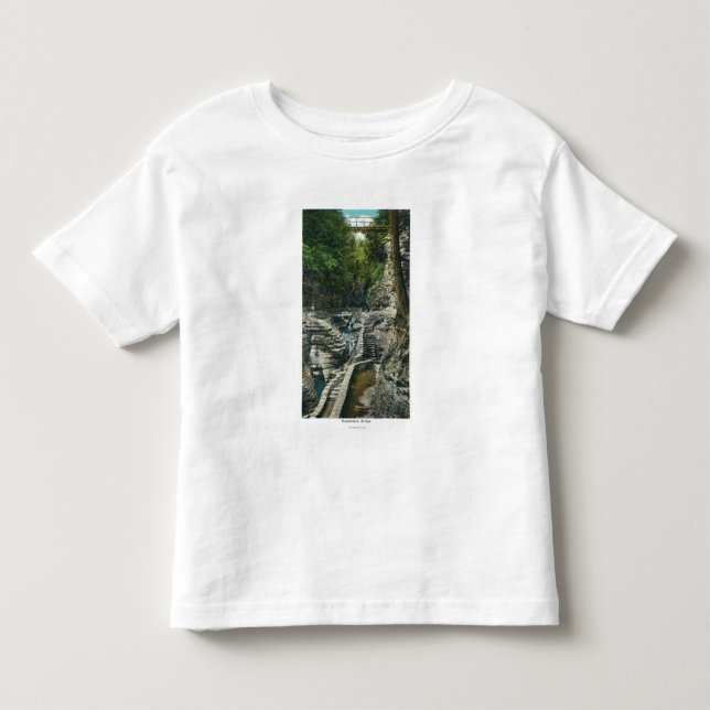 Ansicht einer Hängebrücke Kleinkind T-shirt (Vorderseite)