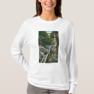 Ansicht einer Hängebrücke T-Shirt