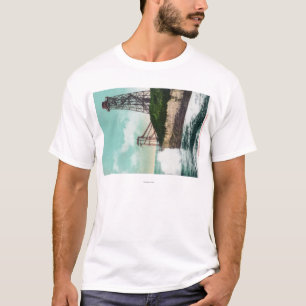 Ansicht einer Welle MotorSanta Cruz, CA T-Shirt