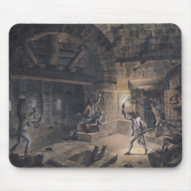 Ansicht einer Zelle in der Bastille Mousepad (Vorne)