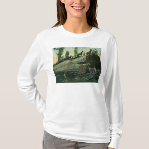Ansicht eines aufzeichnenteams auf einem T-Shirt