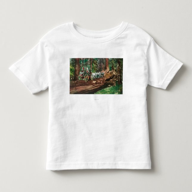 Ansicht eines Bühne-Zuges auf einen gefallenen Kleinkind T-shirt (Vorderseite)