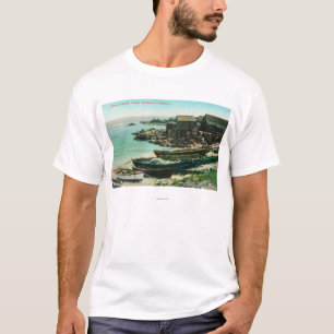 Ansicht eines chinesischen Fischerdorfs T-Shirt