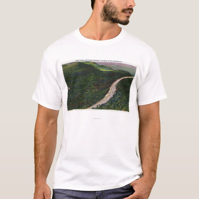 Ansicht eines steilen Grades auf ErinnerungsHwy T-Shirt (Vorderseite)