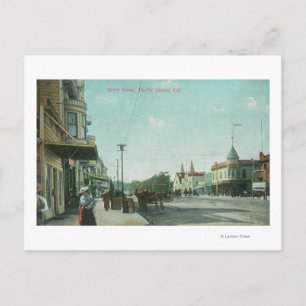 Ansicht eines Street ScenePacific Grove, CA Postkarte