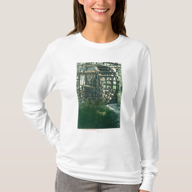 Ansicht eines Wassers WheelRedding, CA T-Shirt (Vorderseite)