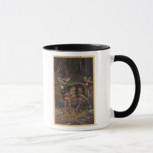 Ansicht eines wilden Dollars u. der Damhirschkuh Tasse