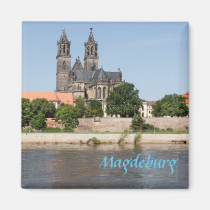 Ansicht-Foto Magdeburgs Elbe Magnet