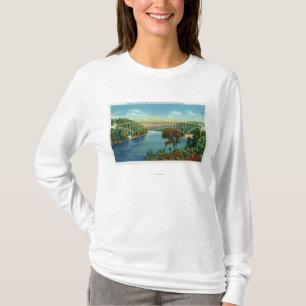 Ansicht französischen Königs Bridge über T-Shirt