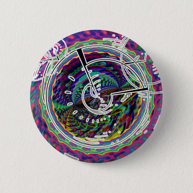 Ansicht-heraus Raumschiff-Fenster-Knopf Button (Vorderseite)