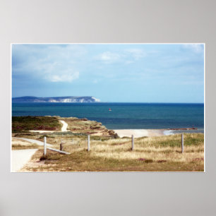 Ansicht herüber zur Insel von Wight Poster