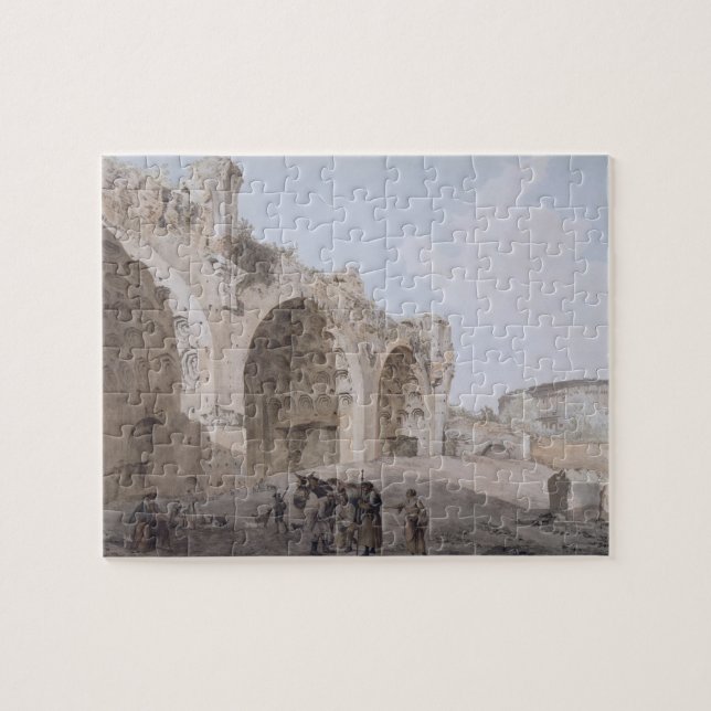 Ansicht in das römische Forum (der Tempel des (Horizontal)