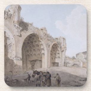 Ansicht in das römische Forum (der Tempel des Untersetzer