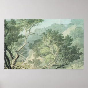 Ansicht in der Nähe von Fordlands, Exeter Poster