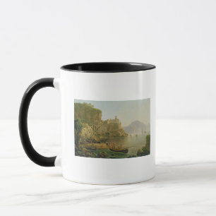 Ansicht in Richtung zu Atrani auf dem Amalfi, 1817 Tasse