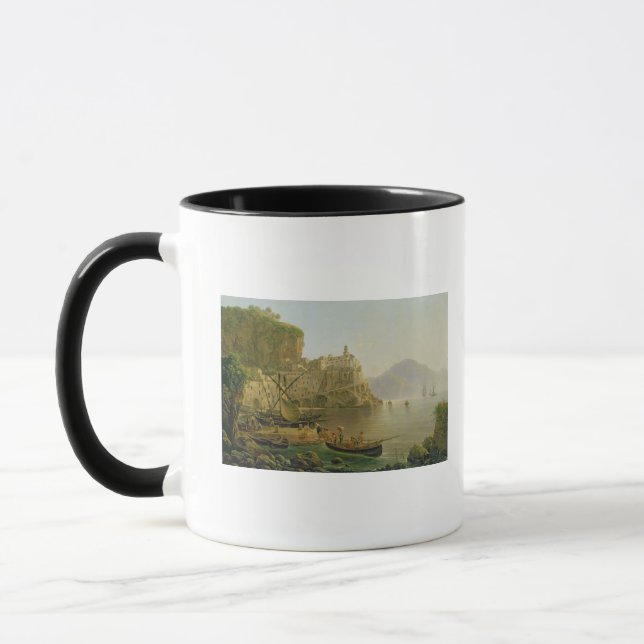 Ansicht in Richtung zu Atrani auf dem Amalfi, 1817 Tasse (Links)