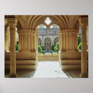 Ansicht in Richtung zum Kloster vom Kapitel Poster