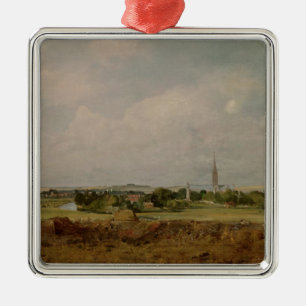 Ansicht John Constables von Salisbury Silbernes Ornament