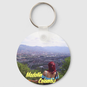 Ansicht Kolumbiens, Medellin Schlüsselanhänger