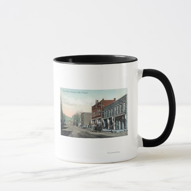 Ansicht Main StreetKlamath Falls, OR Tasse (Rechts)