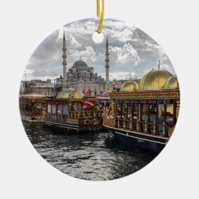 Ansicht nach Istanbul (die Türkei) Keramik Ornament (Vorne)