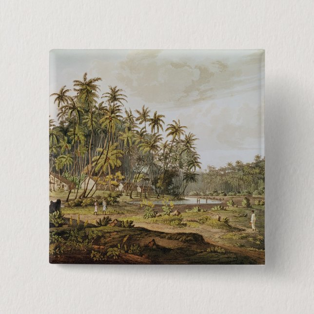 Ansicht nahe Punkt DU Galle, Ceylon Button (Vorderseite)