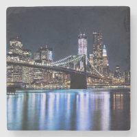 Ansicht New York der Brooklyn-Brückenreflexion