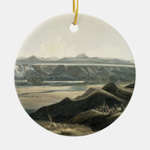 Ansicht Rocky Mountainss, überziehen 44 vom Keramik Ornament