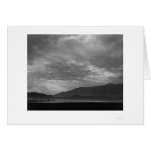 Ansicht Schalter über Manzanar, Staubsturm 1943