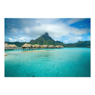 Ansicht über Bora Bora Insel-Fotodruck Fotodruck